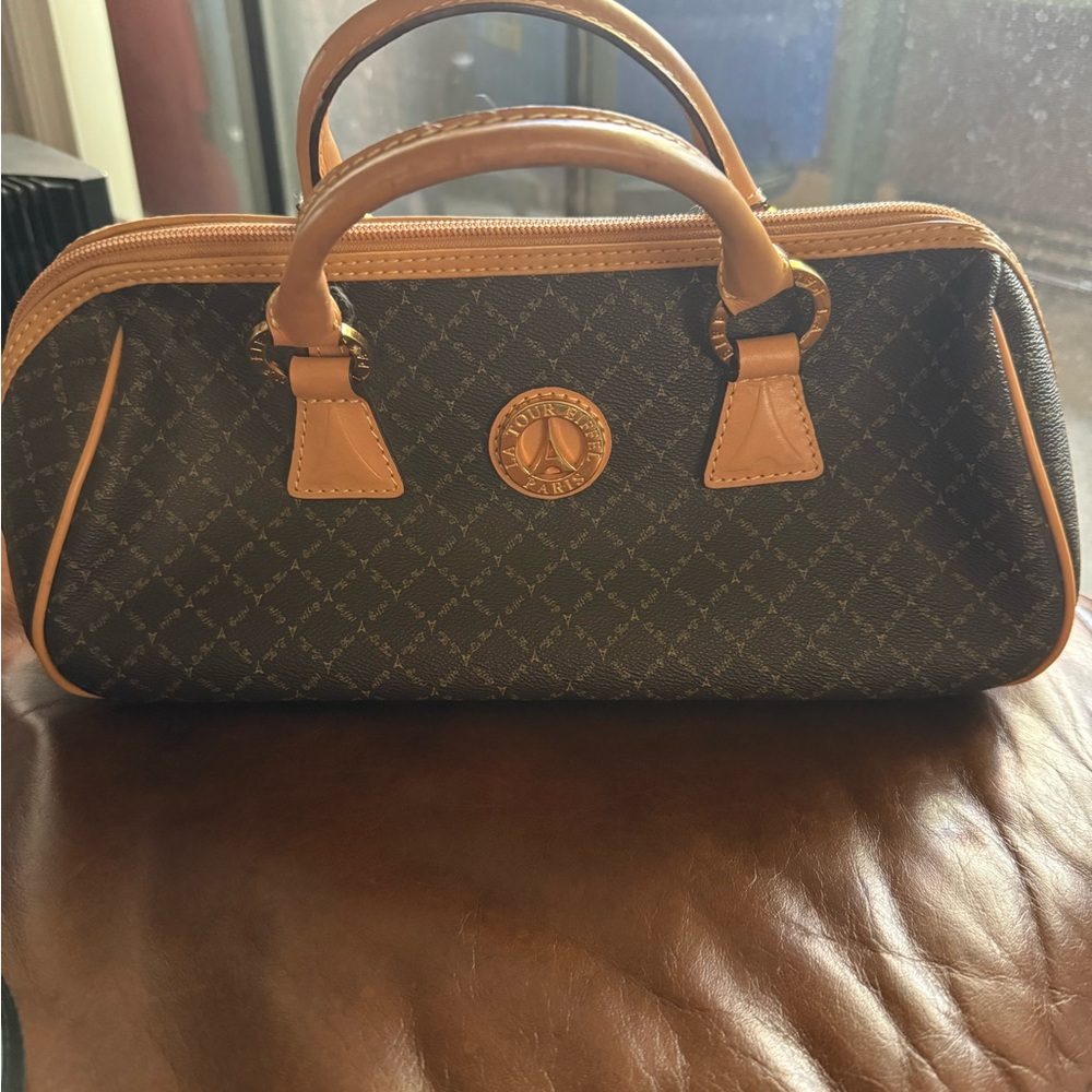 Luxurious Brown Satchel by LA Tour Eiffel Paris